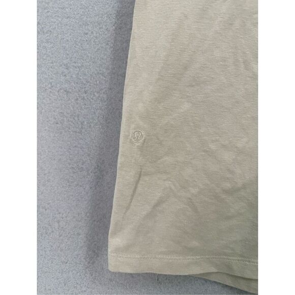 Lululemon Classic-Fit Cotton-Blend T-Shirt Dress Raw Linen Size S - Picture 7 of 10